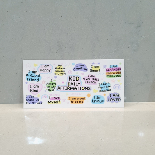 16oz UV DTF WRAP - KID DAILY AFFIRMATIONS