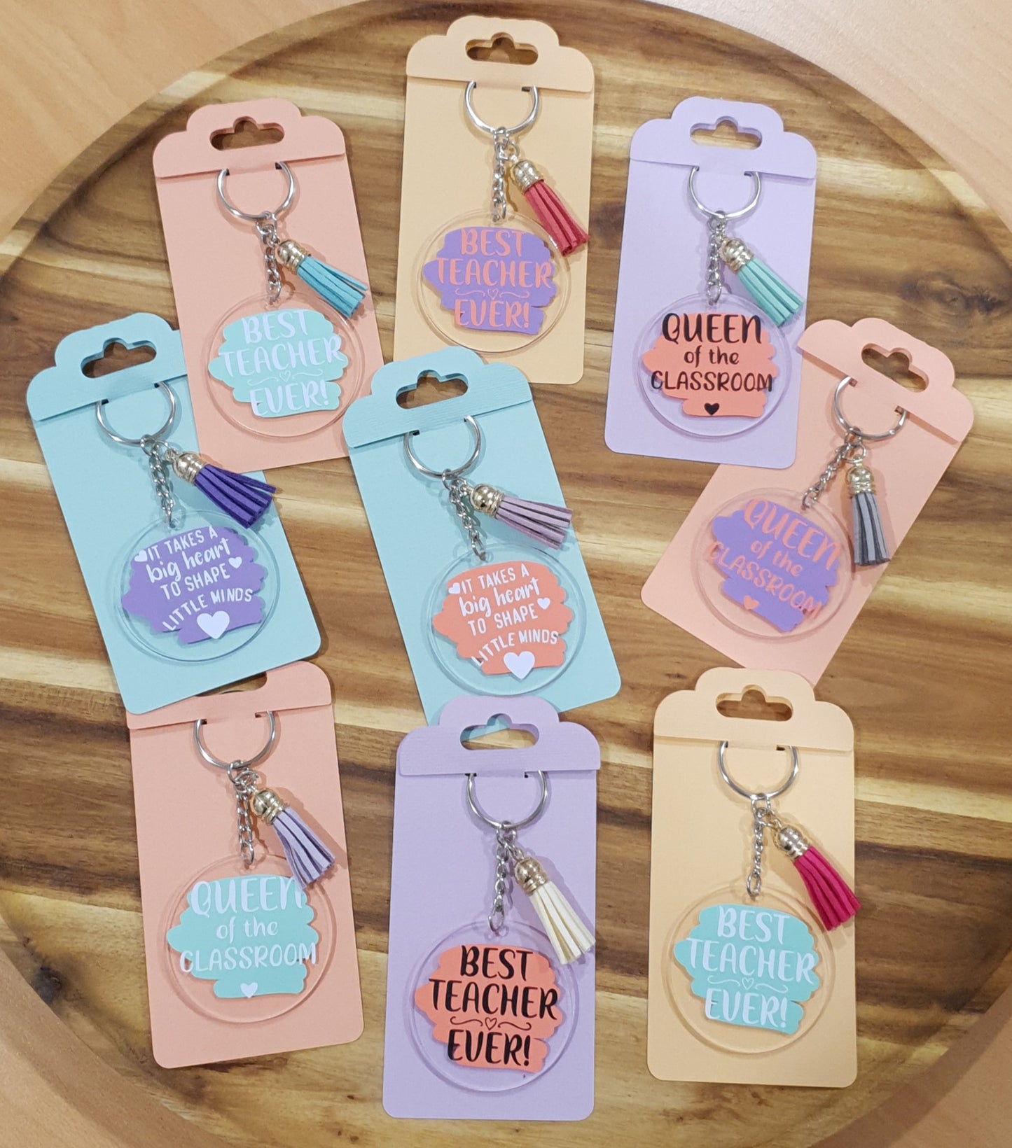 Teacher keyrings