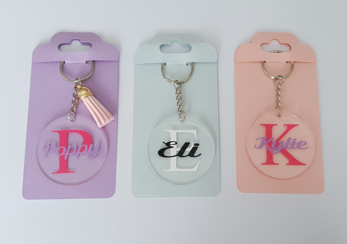 Personalised keyrings