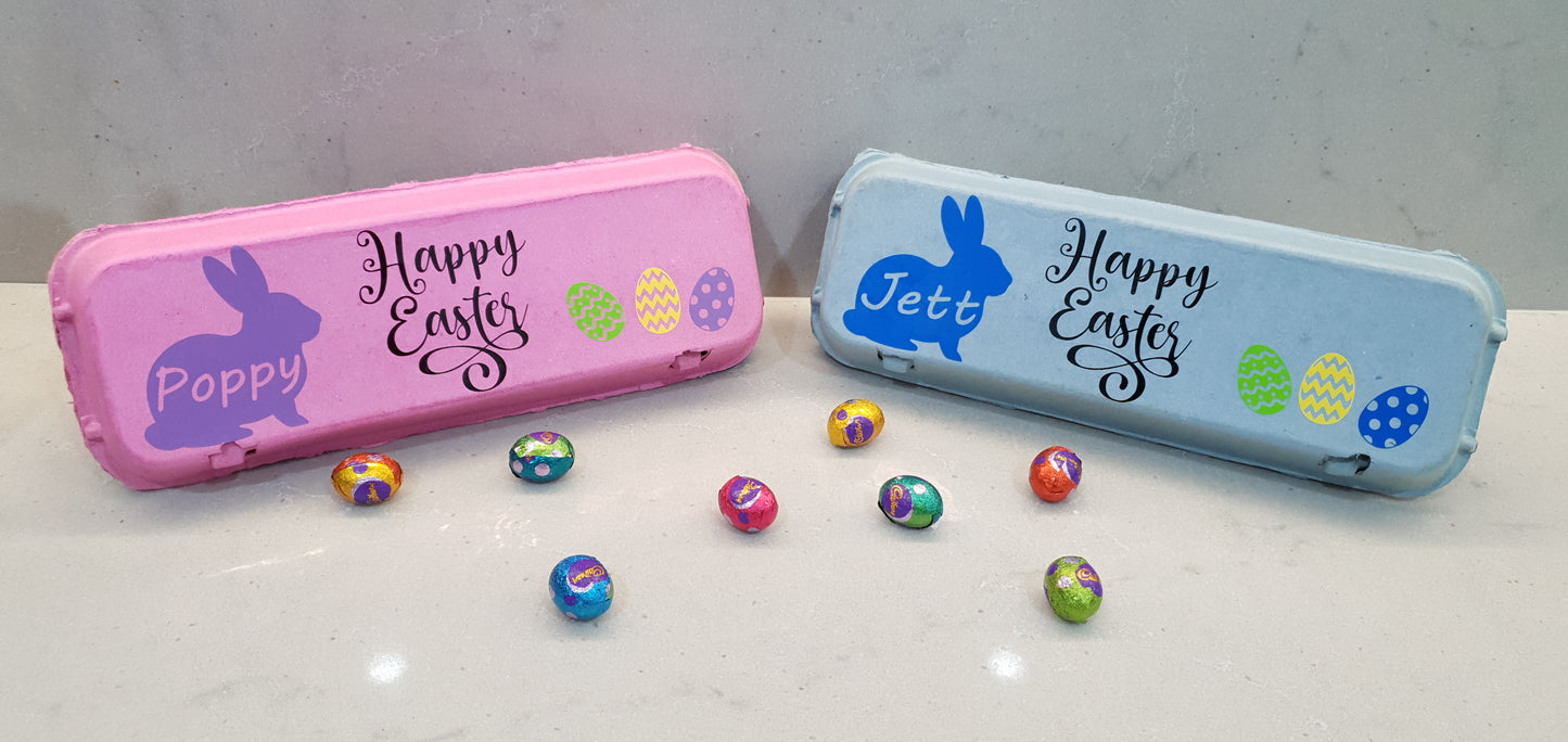 Personalised easter egg carton