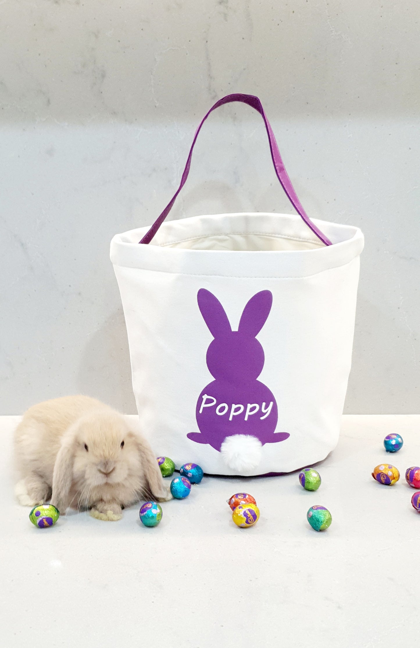 Personalised easter bunny bag