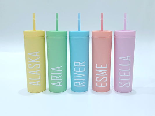 16oz Skinny Tumbler - Personalised