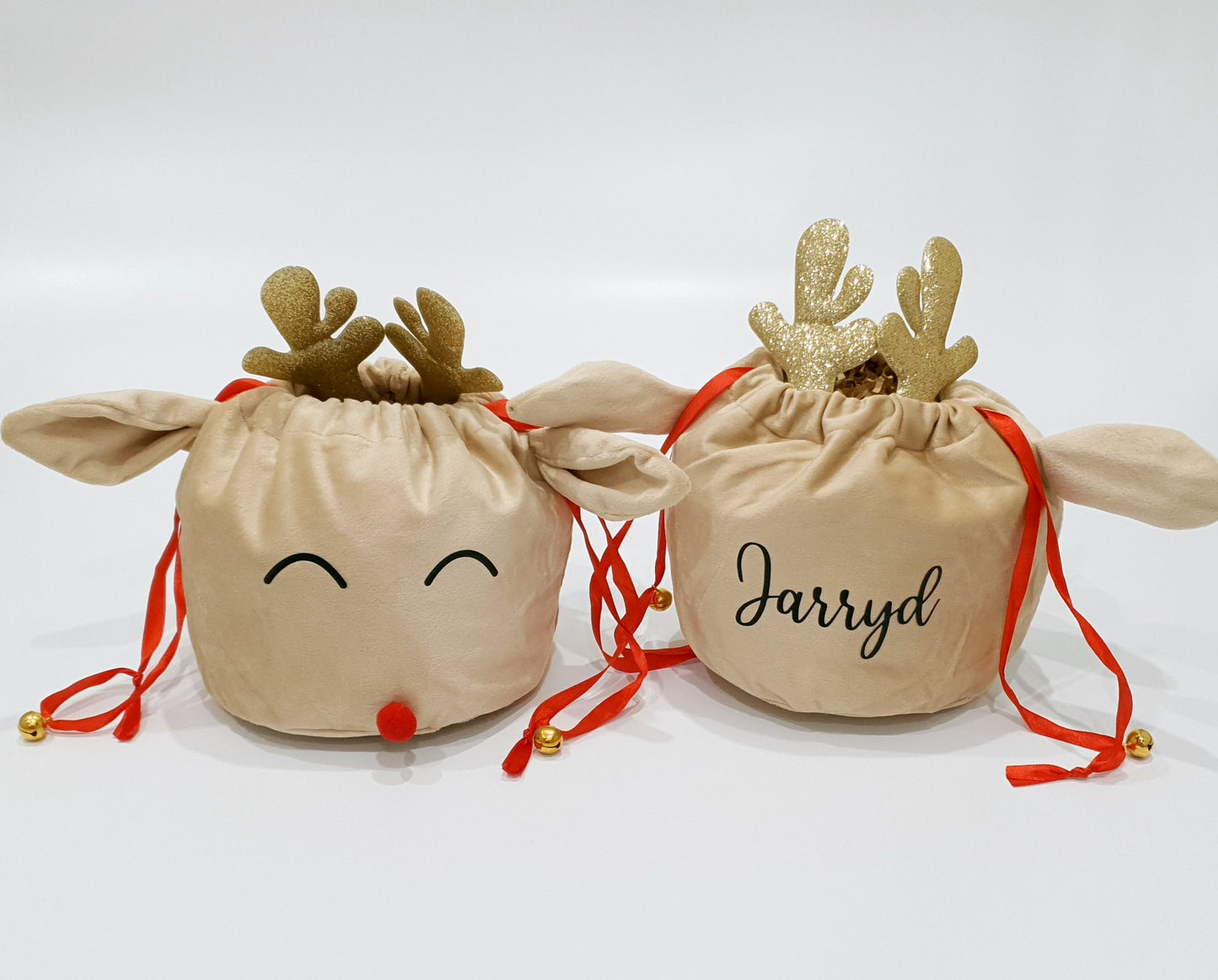 Personalised Christmas Reindeer Bag